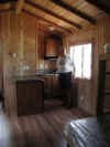 Marina Operating Mgr & Owner, Jerry Anderson, inspects the new cabins